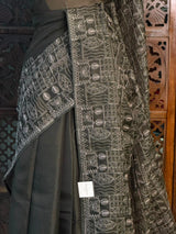 Dark Olive Kotta silk saree - PBR70F
