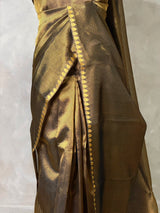 Black Banarasi tissue silksaree -PIH95