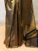 Black Banarasi tissue silksaree -PIH95