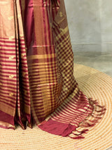 Maroon soft Tissue banarasi silksaree -PFAZ17