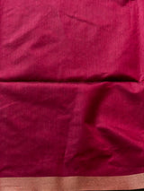 Black Chanderi saree - PBR66I