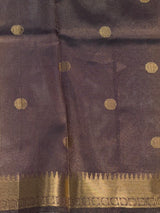 Deep Purple banarasi silk saree -PIH96