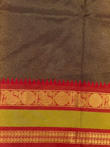 Deep Brown banarasi silk saree -PIH97