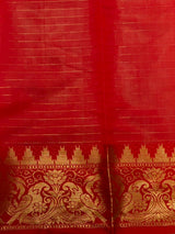 Violet and Red banarasi silk saree -AISH20D