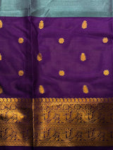 Blue and Violet Tissue banarasi silk saree -PFAZ22A