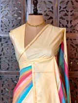 Sandal soft banarasi silk saree - PIH90A