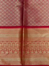 Pink and Red Tissue banarasi silk saree -PASILK3B