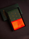 Green and Red Semi kanchipuram silk saree- PSSR343