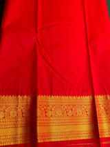Green and Red Semi kanchipuram silk saree- PSSR343