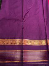 Rani Pink And Violet Semi kanchipuram silk saree- PSSR347