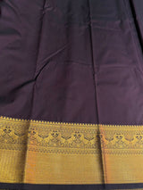 Brown Semi kanchipuram silk saree- PSSR340