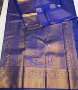 Blue Semi kanchipuram silk saree- PSSR339