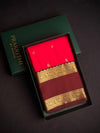 Magenta and Brown Semi kanchipuram silk saree- PSSR355