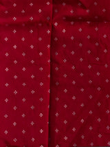 Red viscose Crepe saree - PBRVT1D