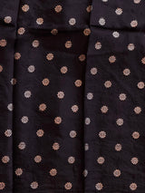 Black viscose georgette saree - PBRVT2A