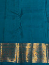Green and Blue Pure Vintage Kanchipuram Silk saree - PPUREN6