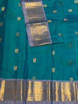 Blue Pure Vintage Kanchipuram Silk saree - PPUREN11