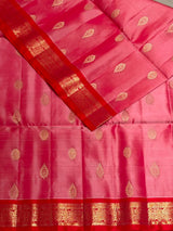 Pink and Red Pure Kanchipuram Silk saree - PPUREN17