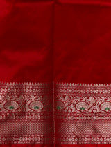 Violet and Red Silk saree - PBRZU5A