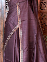 Deep Purple semi tusser saree - PBRBAL3C
