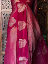 Maroon viscose georgette saree - PBRVT3E