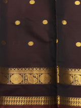 Brown banarasi silk saree -PIH99F