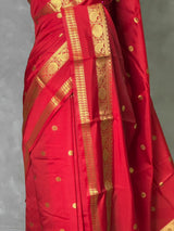 Red banarasi silk saree -PIH99E