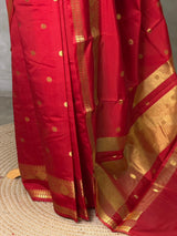 Red banarasi silk saree -PIH99E