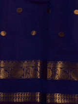 Violet Mix Blue banarasi silk saree -PIH99D