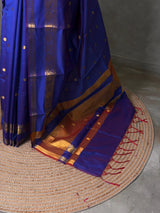 Violet Mix Blue banarasi silk saree -PIH99D