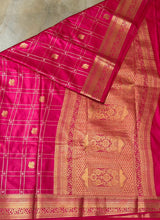 Rani Pink Soft satin banarasi silk saree -PBRNAK1