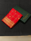 Red Soft satin banarasi silk saree -PBRNAK1F