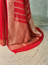 Red Banarasi Georgette Saree - PBRH1A