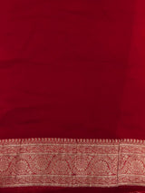 Red Banarasi Georgette Saree - PBRH2A