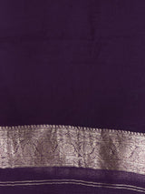 Violet Banarasi Georgette Saree - PBRH1E