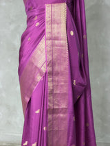 Mauve Shade Pure Viscose Silk Saree - PBRATH1D