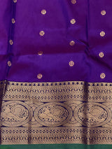 Violet and Green green silk saree -BSP30E