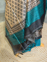 Tusser unstitched salwar set: PBRUS13