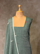 Jamdai unstitched salwar set: PBRUS12