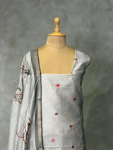 Chanderi unstitched salwar set: PBRUS9