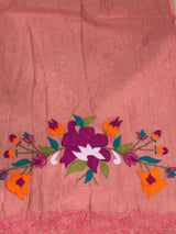 Peach Pure chanderi unstitched salwar set: PBRUS6