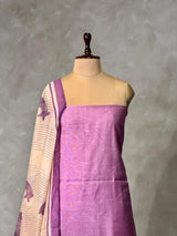 Chanderi unstitched salwar set: PBRUS30