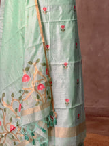 Pure maheshwari tissue unstitched salwar set: PBRUS29