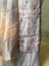 Chanderi unstitched salwar set: PBRUS28