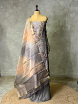 Chanderi unstitched salwar set: PBRUS28