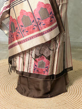 Tusser unstitched salwar set: PBRUS34