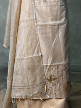 Chanderi unstitched salwar set: PBRUS37
