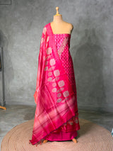 Tusser unstitched salwar set: PBRUS39