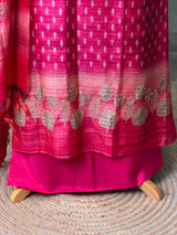 Tusser unstitched salwar set: PBRUS39