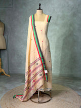 Jamdani unstitched salwar set: PBRUS41